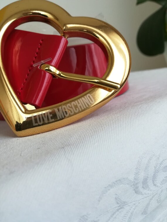 Moschino Belt, Red Belt