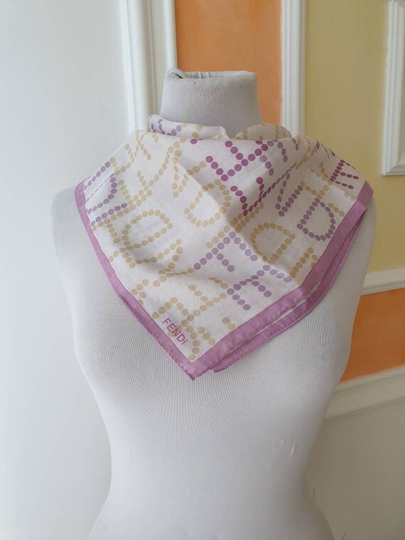 Vintage Fendi Cotton Scarf. - Etsy