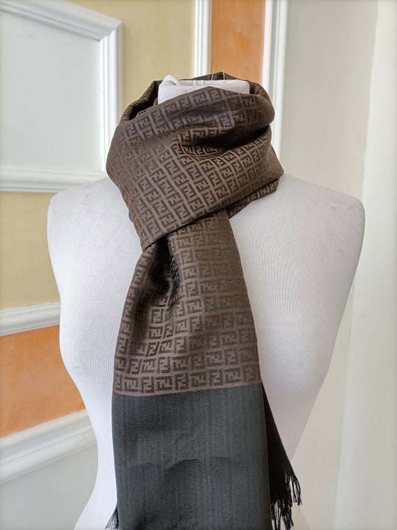 fendi black scarf