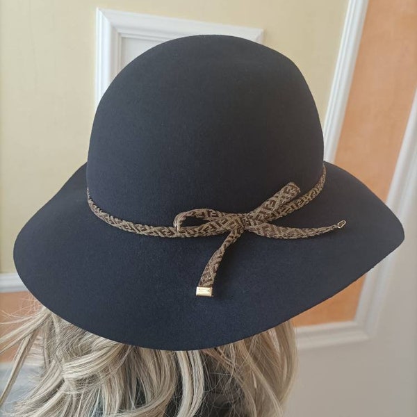 Fendi vintage hat, wool felt