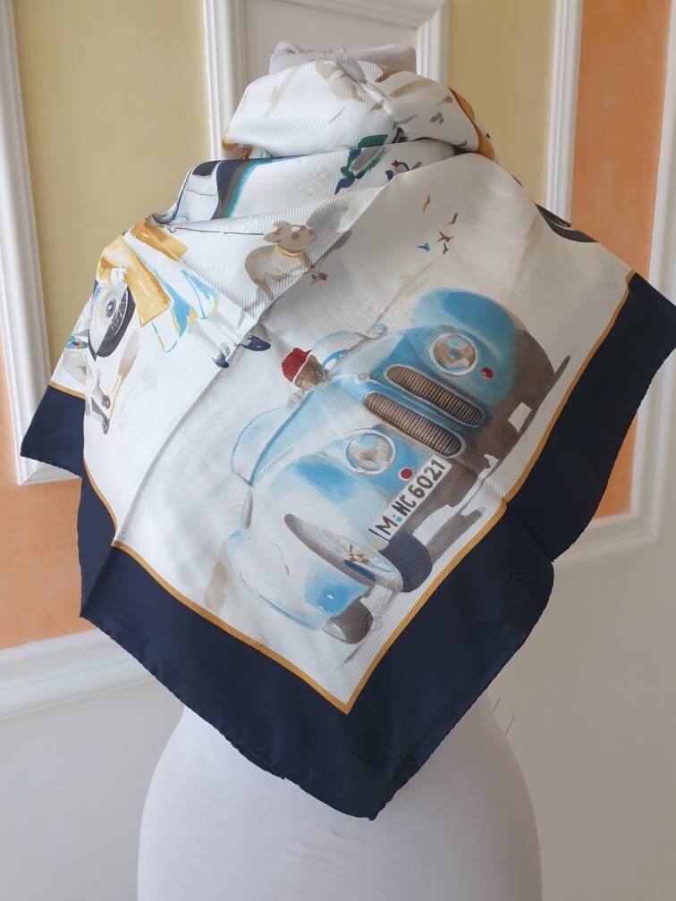 BMW Scarf Car 80s Vintage Collection. Etsy India