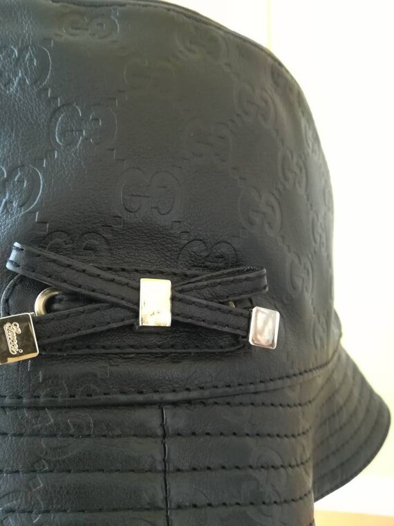 Gucci Vintage Hat in Black Guccissima 