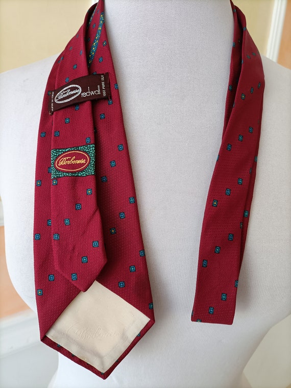 Cravatta Borbonese di seta vintage. - image 5