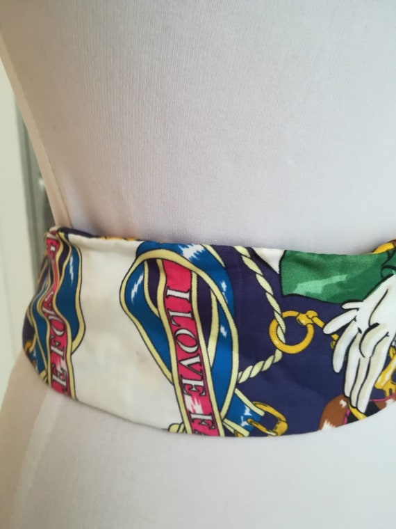 Moschino belt, fabric belt