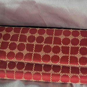 Kate Spade Red Noel Logo Signature Canvas with Leather Black Trim Bifold Vintage Wallet