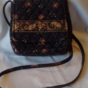 Vera Bradley Retired Black Walnut Paddy Pattern~ Hipster/Cross Body Bag~