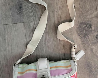 Coach Vintage Small Soho Hobo Buckle Flap Tweed Shoulder Bag - Etsy