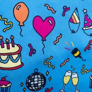 Feier Party Stoff Inspiriert FANART Stoff Meterware