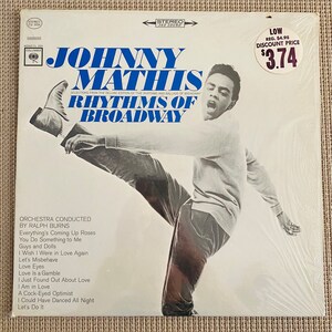 Johnny Mathis Rhythms of Broadway vinyl record album