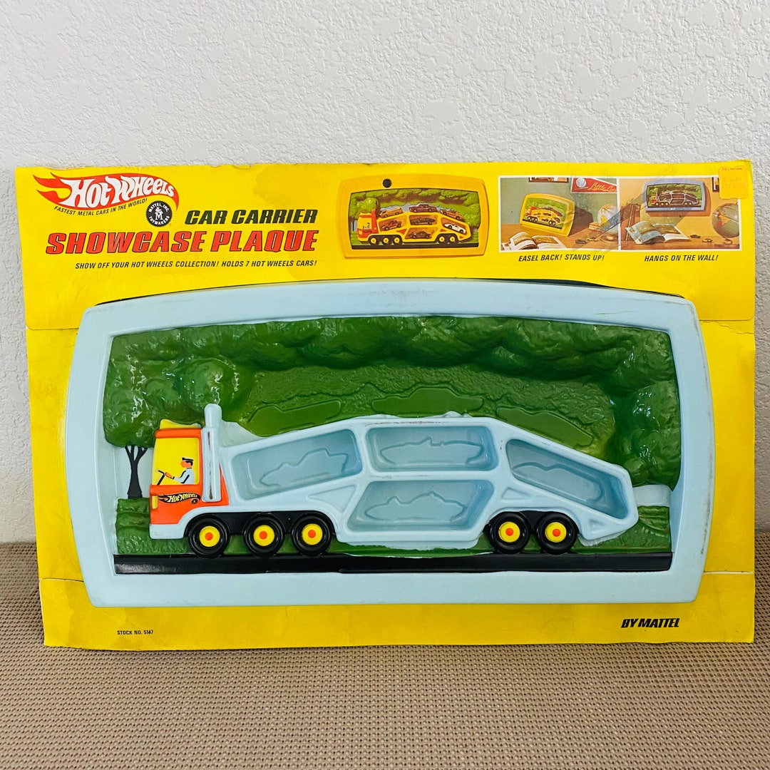 SALE Hot Wheels Car Carrier Showcase Plaque, Redline Era, 1968 Mattel, NRFP CC1 Etsy
