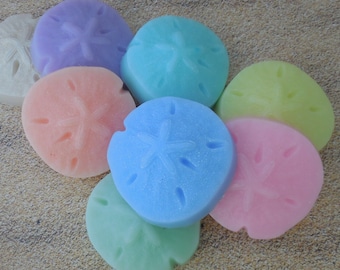 Sand Dollar Shell Glycerin Soap Favors, Set of 5