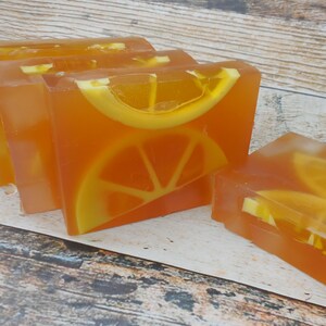 Iced Tea Soap - Sweet Tea Soap - Refreshing Summer Soap - Lemon Decorative Soap - Iced Tea Gift - Lemon Iced Tea - July 4th Soap Favor