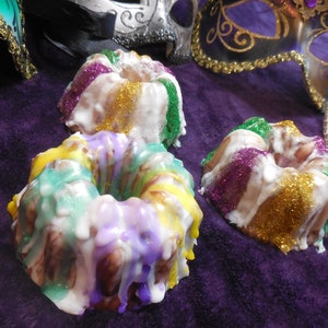 Glycerin Soap, King Cake Soap, Mardi Gras Party Favors, Gift for Friends