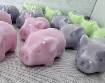 Pig Soap, Mini Piglet Favors for Baby Showers, Shea Butter Soap, Farmhouse Decor, Handcrafted Soap For Kids,