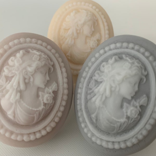 Soap, Mini Cameo, Decorative Soap, Bulk Soap Favors, Mothers Day Gift