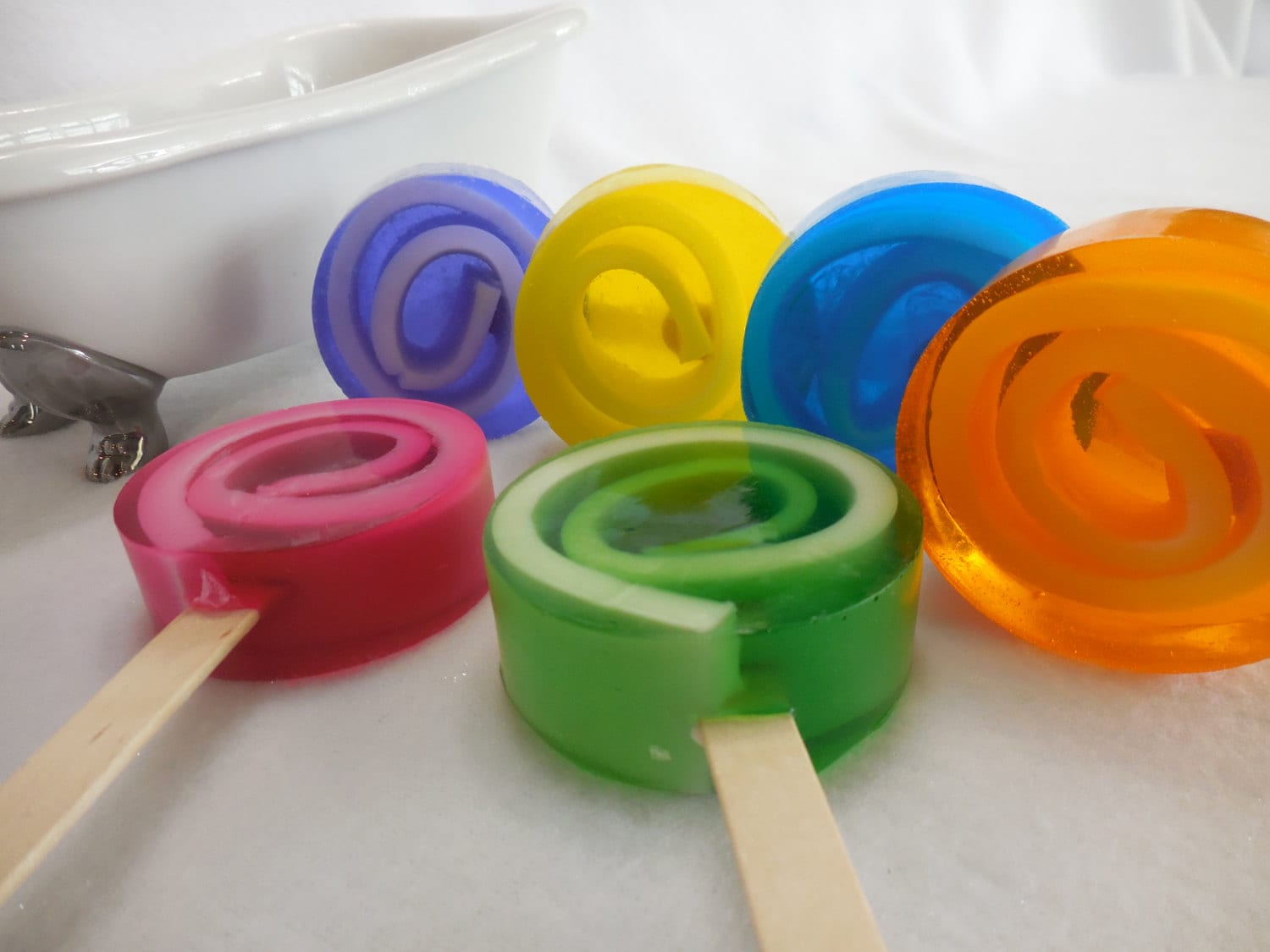 10 Lollipop Soaps Candy Soap Kids Birthday Party Favor Etsy