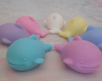 Nautical Whale Soap: Shea Butter Soap, Decorative Soap for Baby Shower Favors and Summer Pool Party