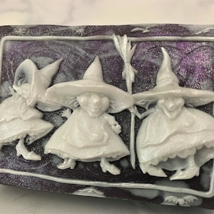 Spooky Halloween Witch Soap: Handcrafted Olive Oil & Glycerin Bar for Mystical Bathroom Decor
