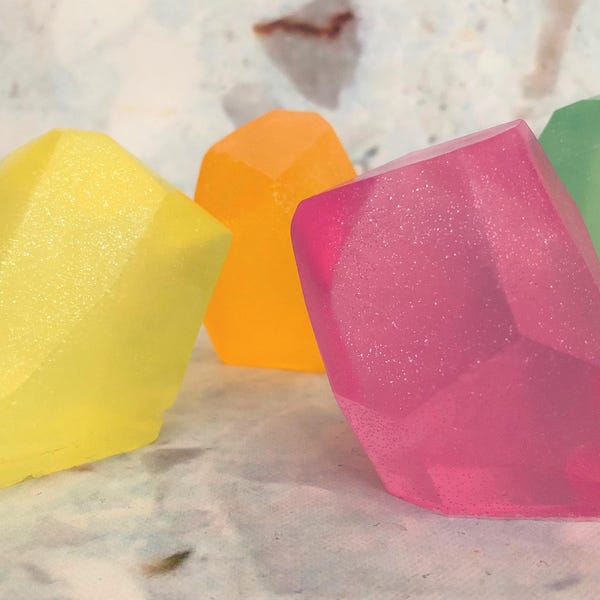 Gemstone Soap - Crystal Soap - Gem Soap