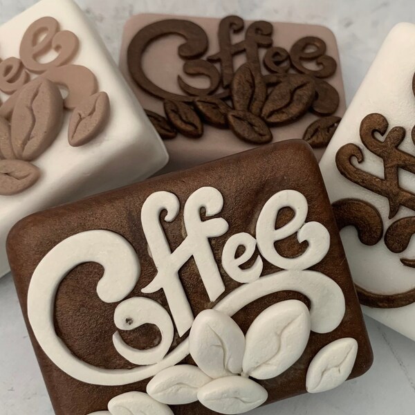 Handcrafted Coffee Scented Soap with Coffee Beans - Rustic Goat Milk Soap for the Perfect Barista Gift