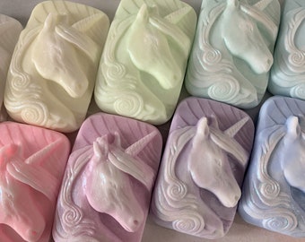 Unicorn Glycerin Soap Bar: Rainbow Scented Shea Butter Soap