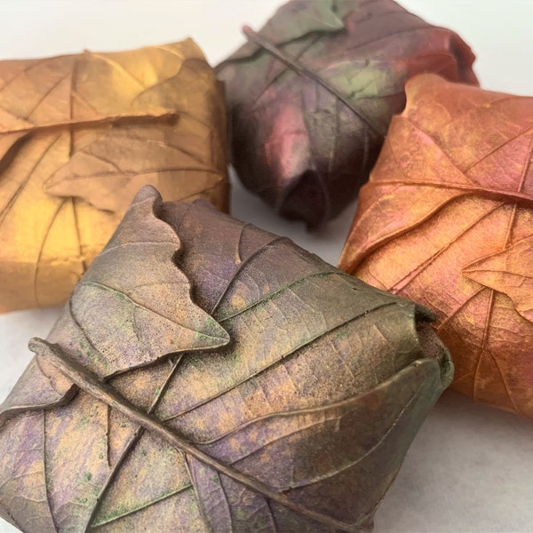 Autumn Soap Bar, Leaf-Shaped Soap, Glycerin Soap, Guest Soap for Fall Bath, Farmhouse Decor, Unique Gift