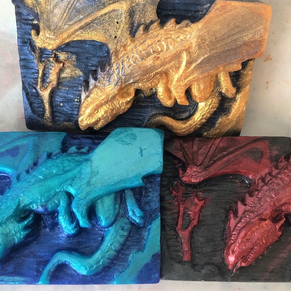 Dragon Glycerin Soap, Mythical Creature Teen Boy Gift, Gamer Gift Novelty Soap, Unique Bar Soap Birthday Gift,