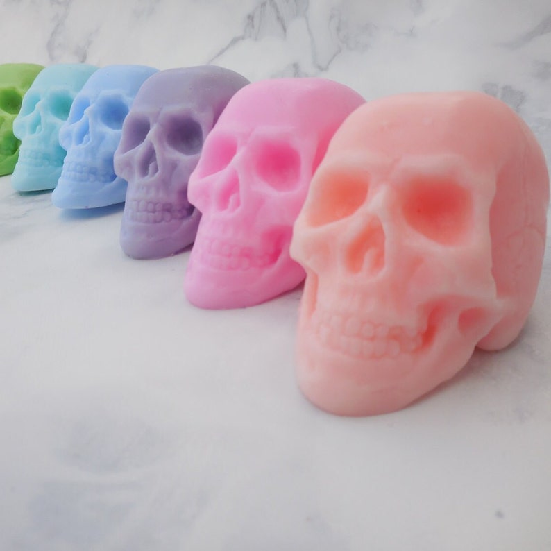 Halloween Skull Soap: Shea Butter Soap, Decorative Soap for Halloween Home Decor, Unique Gift for Halloween Weddings image 1