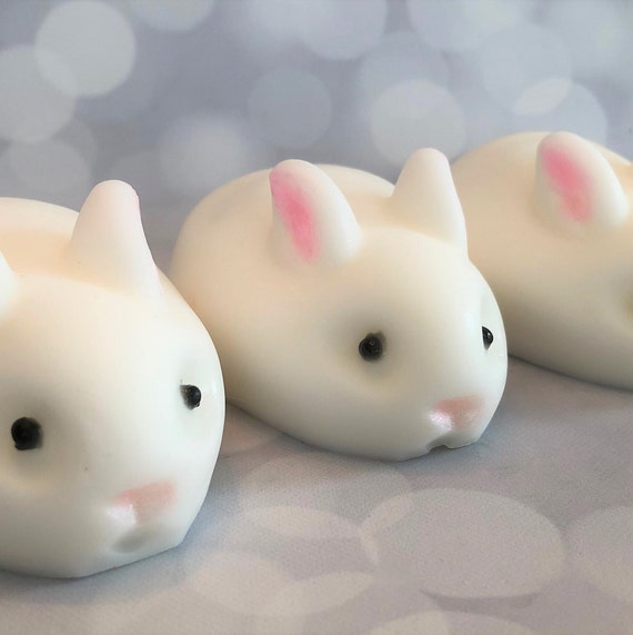 Bunny-Shaped Goat Milk Soap: Easter Basket Filler & Baby Shower Favor