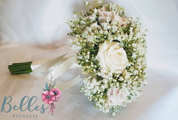 gypsophila bouquet bridesmaid
