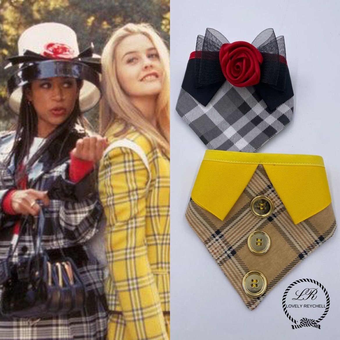 Dog Bandana Clueless Halloween Costume Cher Costume Dionne Costume  Halloween Costume Cat Bandana Inspired Clueless Movie