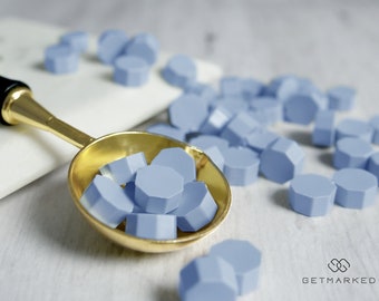 Chambray Blue Sealing Wax Beads