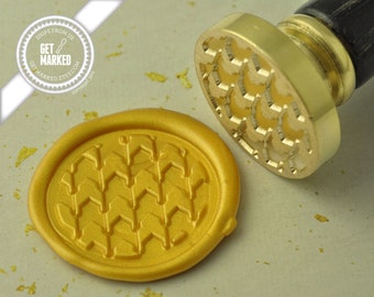 Houndstooth Pattern - Wax Seal Stamp by Get Marked (WS0045)