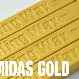 2 peças MIDAS GOLD Wicked Wax Stick para estampagem de cera de vedação (ZD0011)