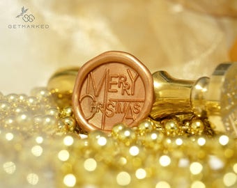 Joyeux Noël - 2 - Christmas Collection Wax Seal Stamp by Get Marked (WS0409)
