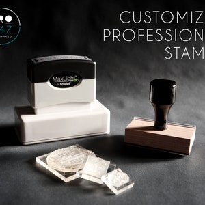 Customized Self-Inking Return Address Stamp / Wood-mount Rubber Stamp / Clear Acrylic Block (RS0001)