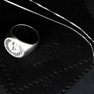 Personalized Signet Ring JW0001 image 9