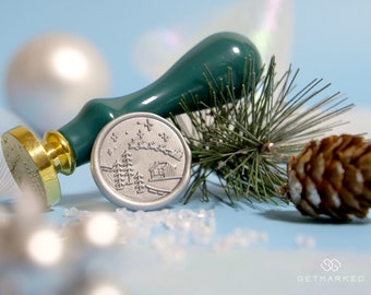 Christmas Night - Christmas Collection Wax Seal Stamp by Get Marked