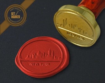 New York Skyline - Wax Seal Stamp by Get Marked (WS0054)