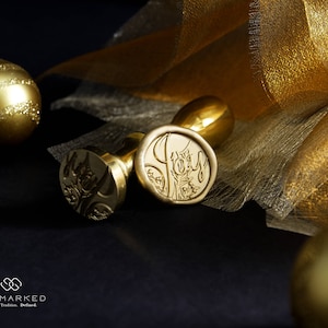 Lleno de alegría - Sello de lacre navideño premium de Get Marked (WS0415)