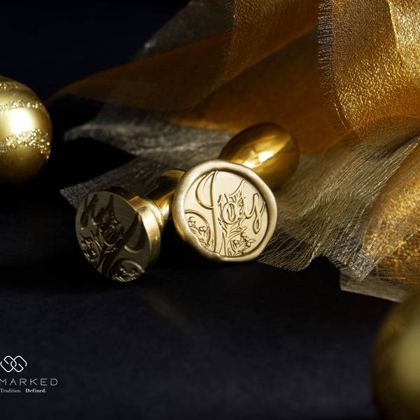 Full of Joy - Premium Christmas Collection Wax Seal Stamp by Get Marked (WS0415)