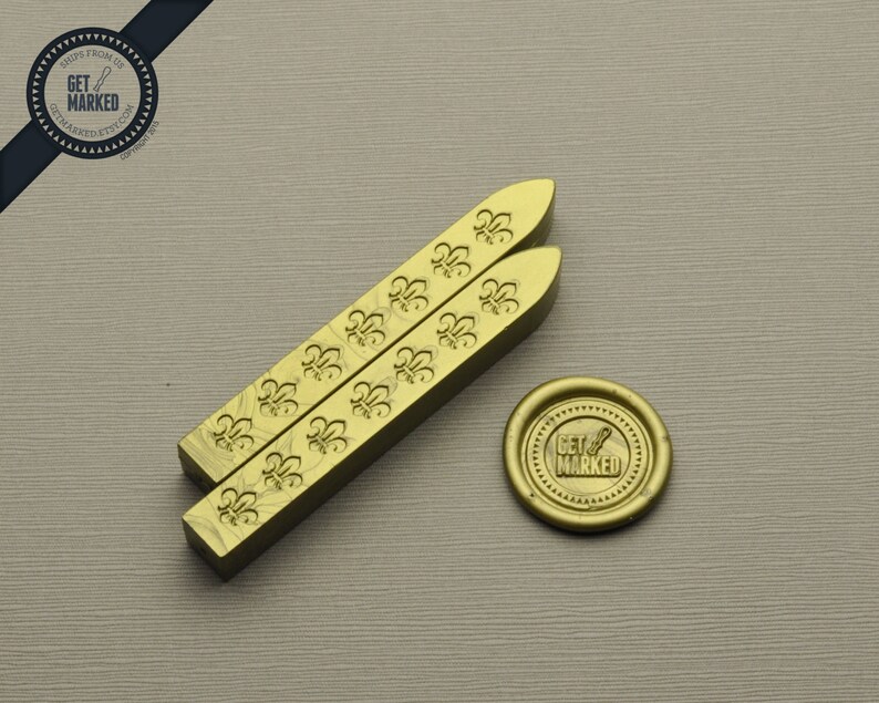 2 Pieces VINTAGE Wax Stick for Sealing Wax Stamping ZD0039
