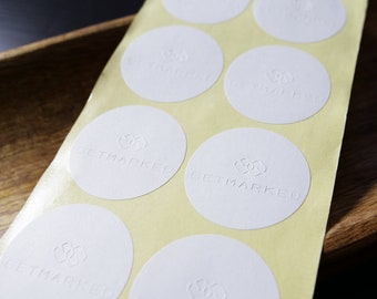 Gold Foil Embossed Stickers, Embossed Raised Sticker/label, Embossing ...