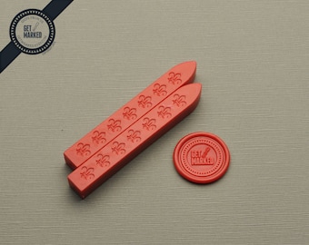 2 Pieces CHINESE RED Wax Stick for Sealing Wax Stamping (ZD0046)
