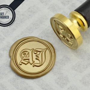 Calligraphy - Customized Wax Seal Stamp Template by Get Marked (WS0232)