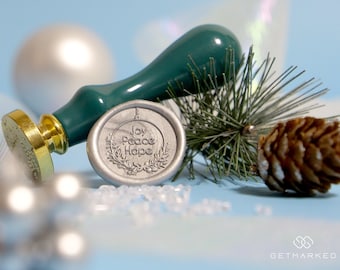 Joy Peace Hope - Christmas Collection Wax Seal Stamp by Get Marked
