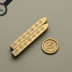 Bastão de cera de ouro cru de 2 peças para estampagem de cera de vedação (ZD0038)