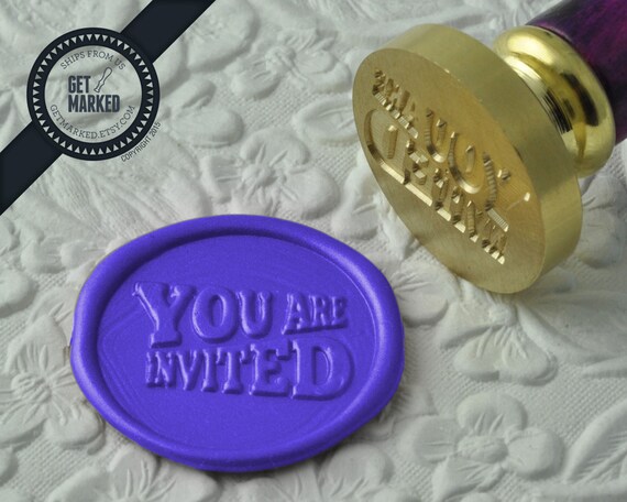 Wax Seal Stamp by Get Marked Wedding Collection WS0184 Wedding Bells