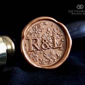 Floral - Premium Multi-Layer Wax Seal Stamp Template by Get Marked (PS0002)