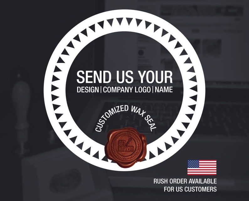 Wax Seal Customized Stamp ; Wedding Invitation Stamp - Custom Wax Stamp - Sealing Wax - Custom wax seal - Wedding Wax Stamp (WS0331) 
